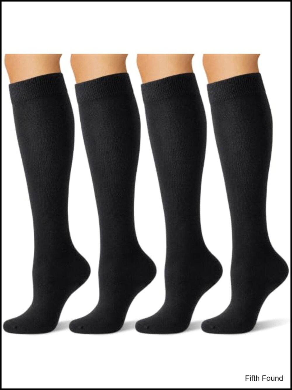 Knee High Socks Seamless Toe Combed Cotton Boot Socks